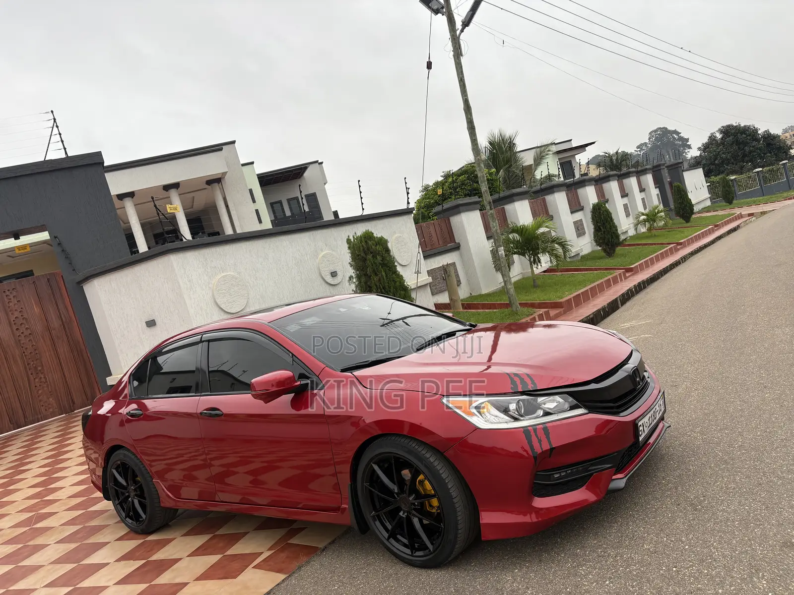 Honda Accord EX-L V-6 4dr Sedan FWD (3.5L 6cyl 6A) 2016 Red