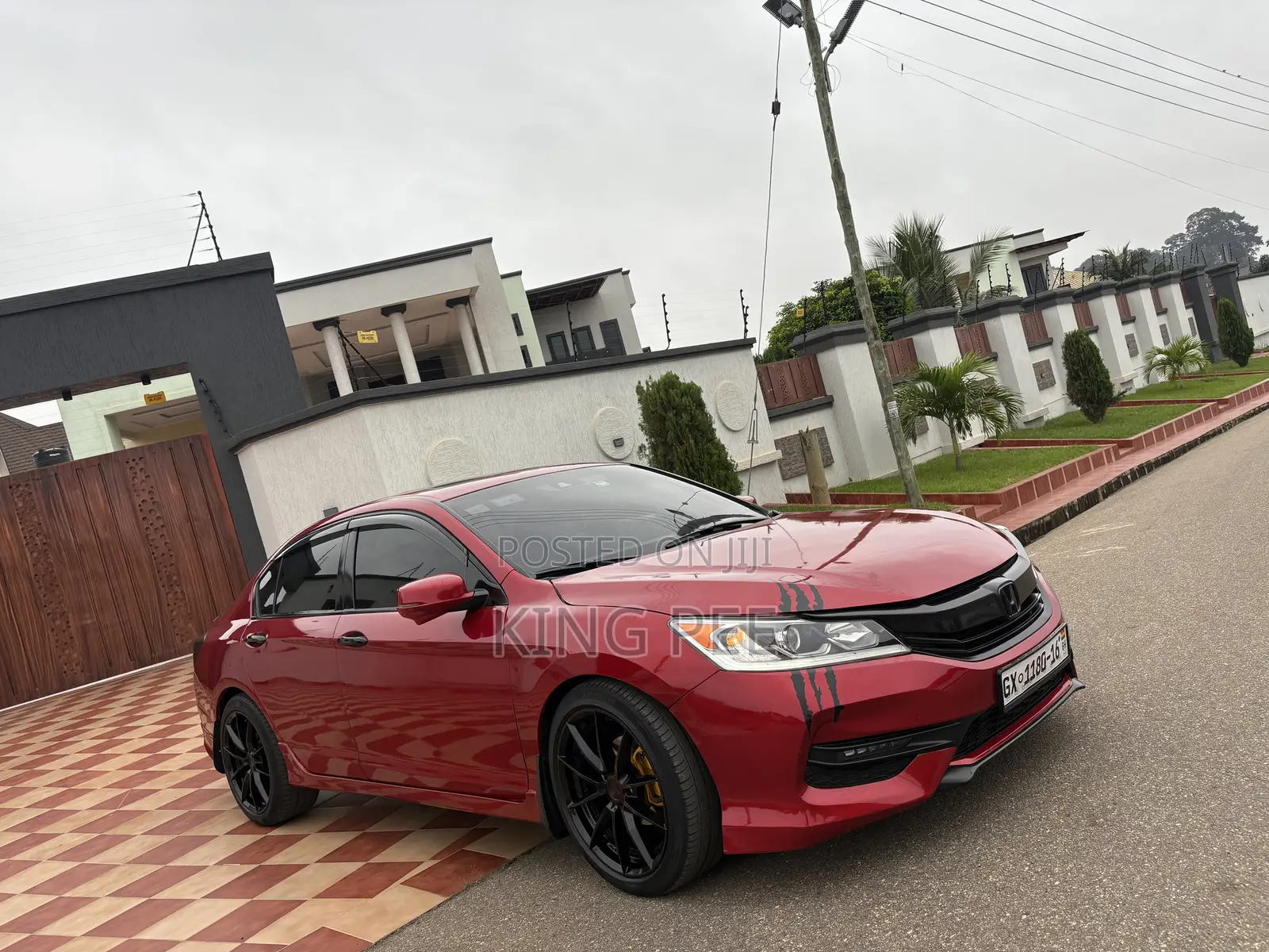 Honda Accord EX-L V-6 4dr Sedan FWD (3.5L 6cyl 6A) 2016 Red