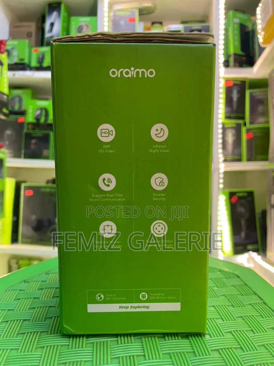 Oraimo Vigicam 3MP Ultra HD Night Vision IP Camera