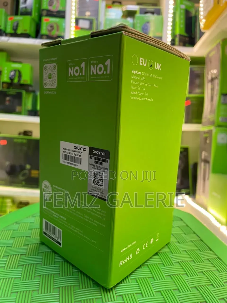 Oraimo Vigicam 3MP Ultra HD Night Vision IP Camera