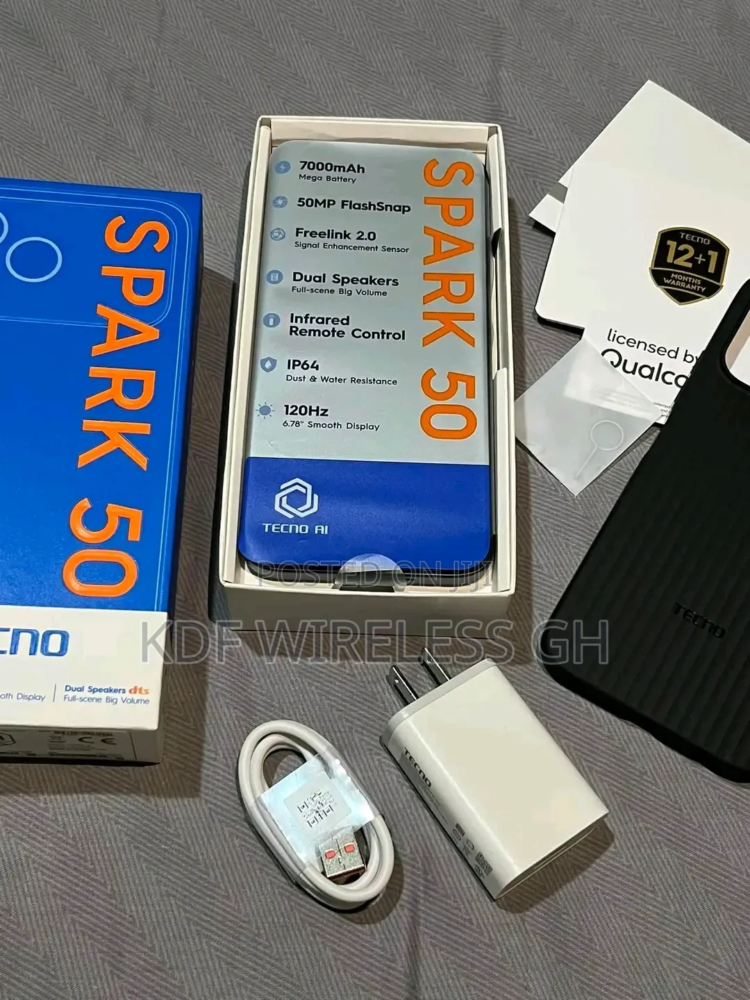 New Tecno Spark 50 128 GB Black