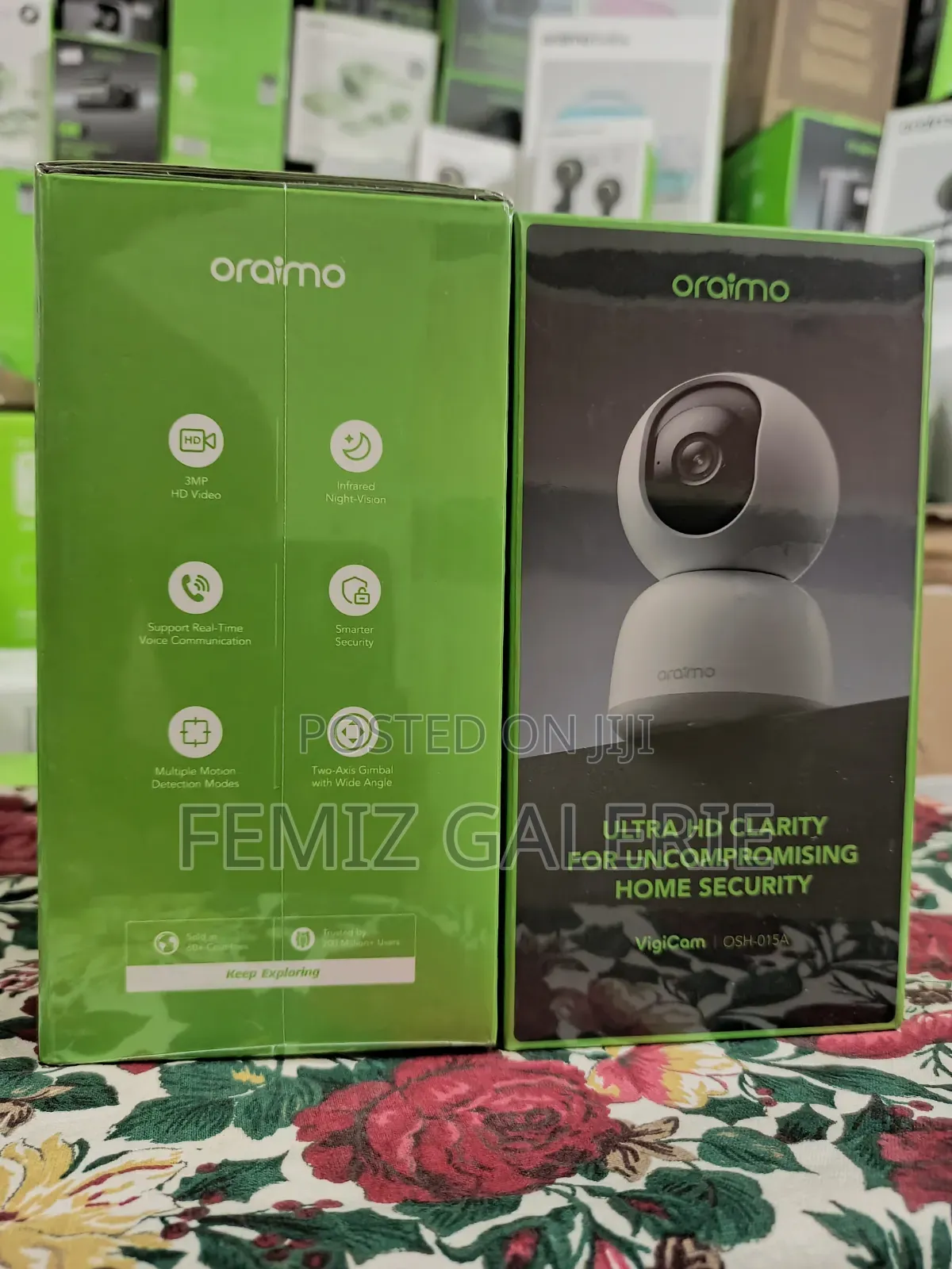 Oraimo Vigicam 3MP Ultra HD Night Vision IP Camera