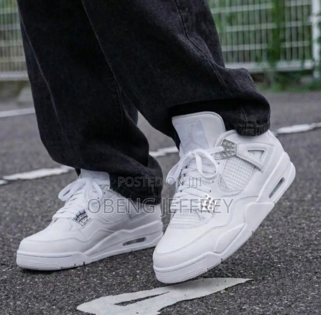 Original Air Jordan 4 Pristine White