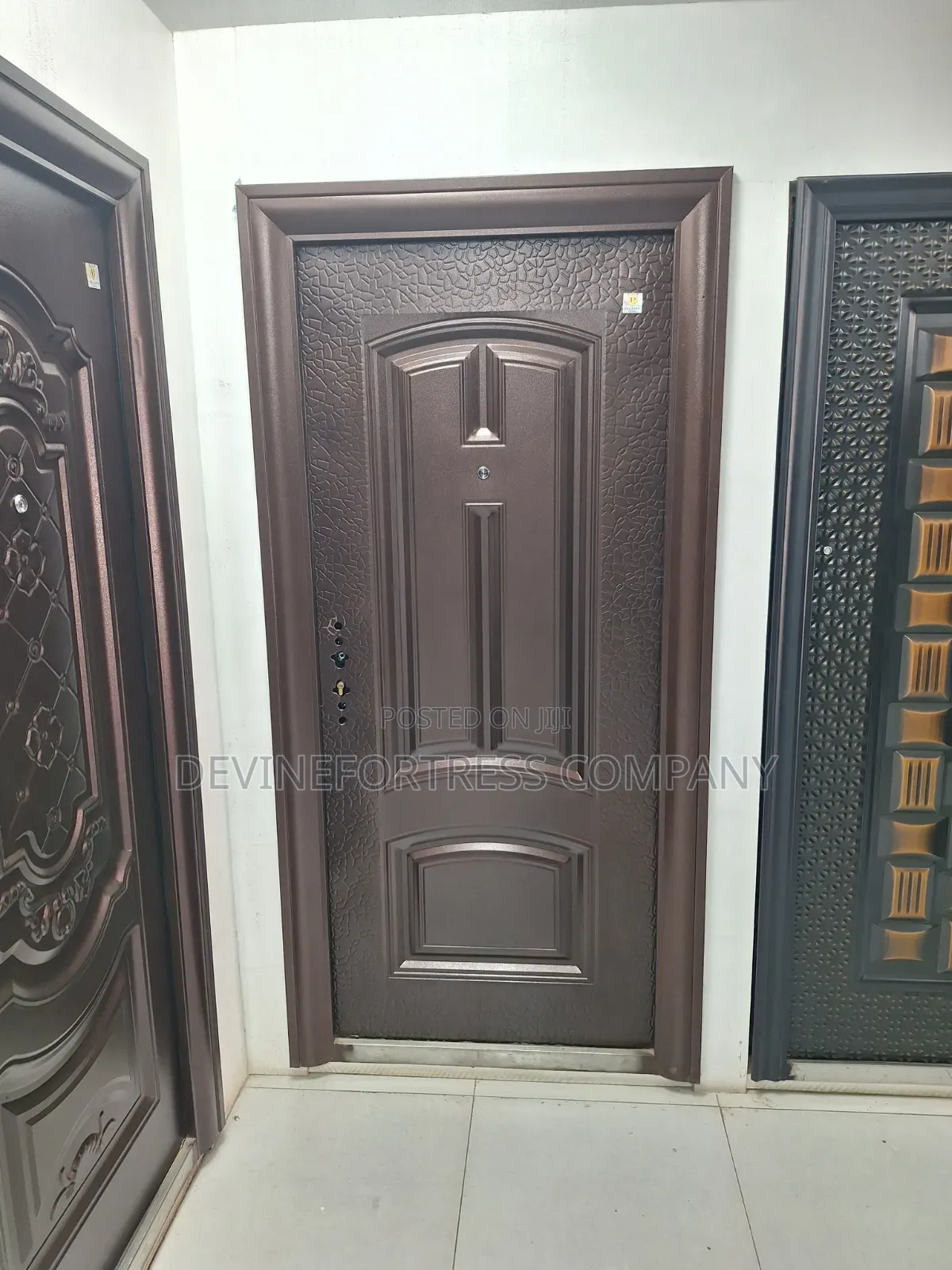 Paladin Rough Brown Door for All Buildings, (Strong and Elegant)