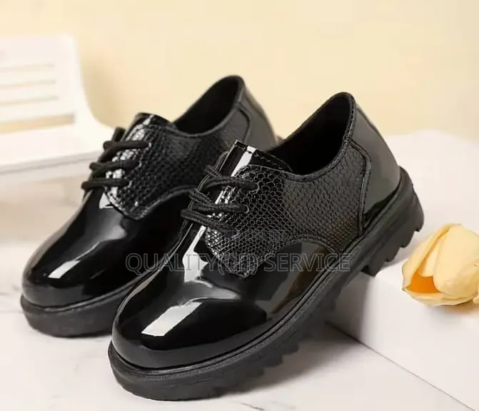 Shiny Lace-Up Shoes