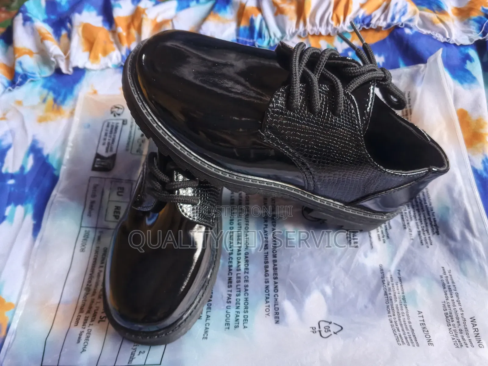 Shiny Lace-Up Shoes