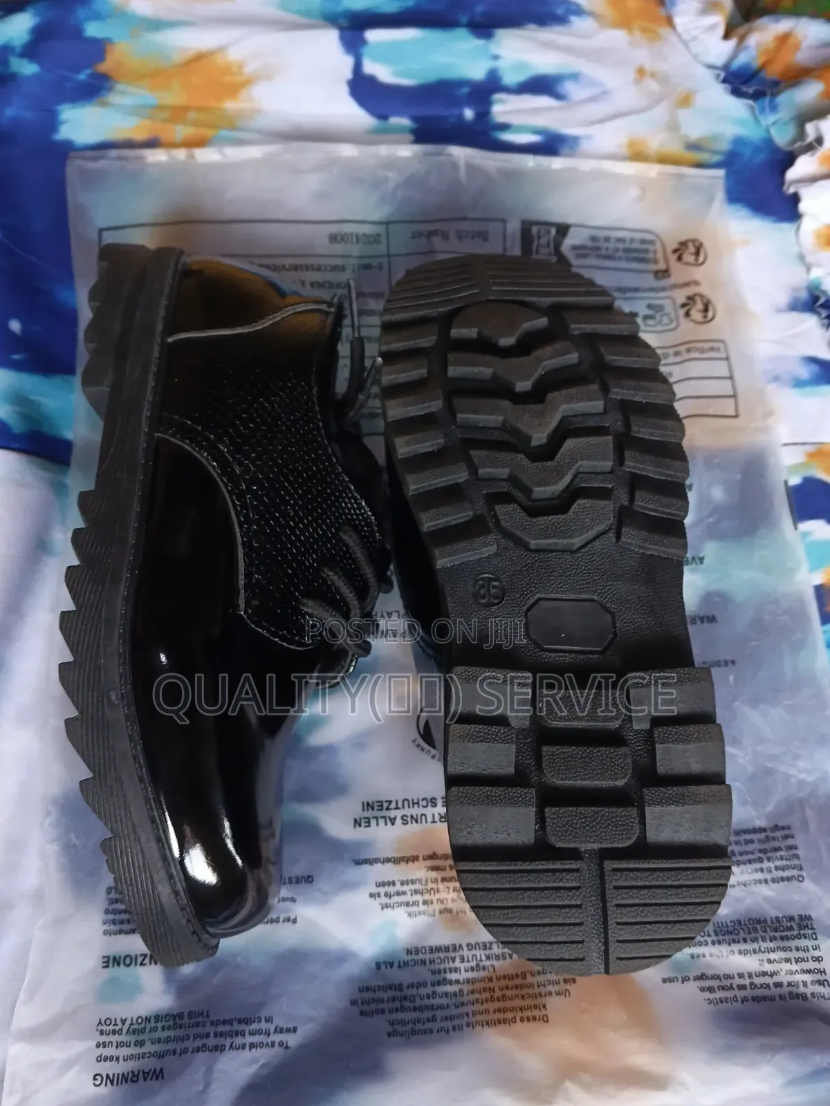 Shiny Lace-Up Shoes