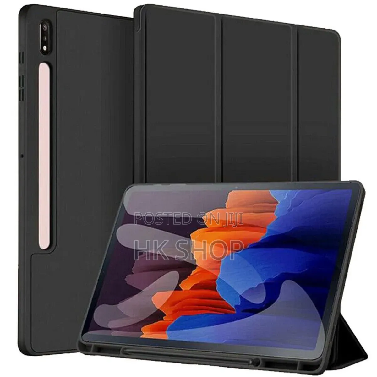 Samsung Galaxy Tab S7+Plus 12.4" Tablet Leather Stand Case Cover