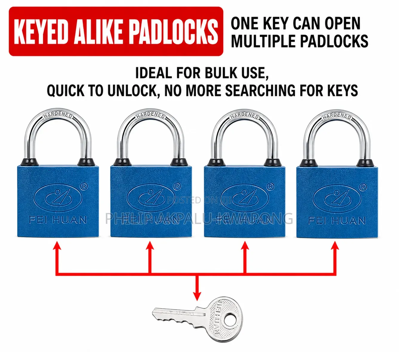 KA Padlocks Safety Padlock