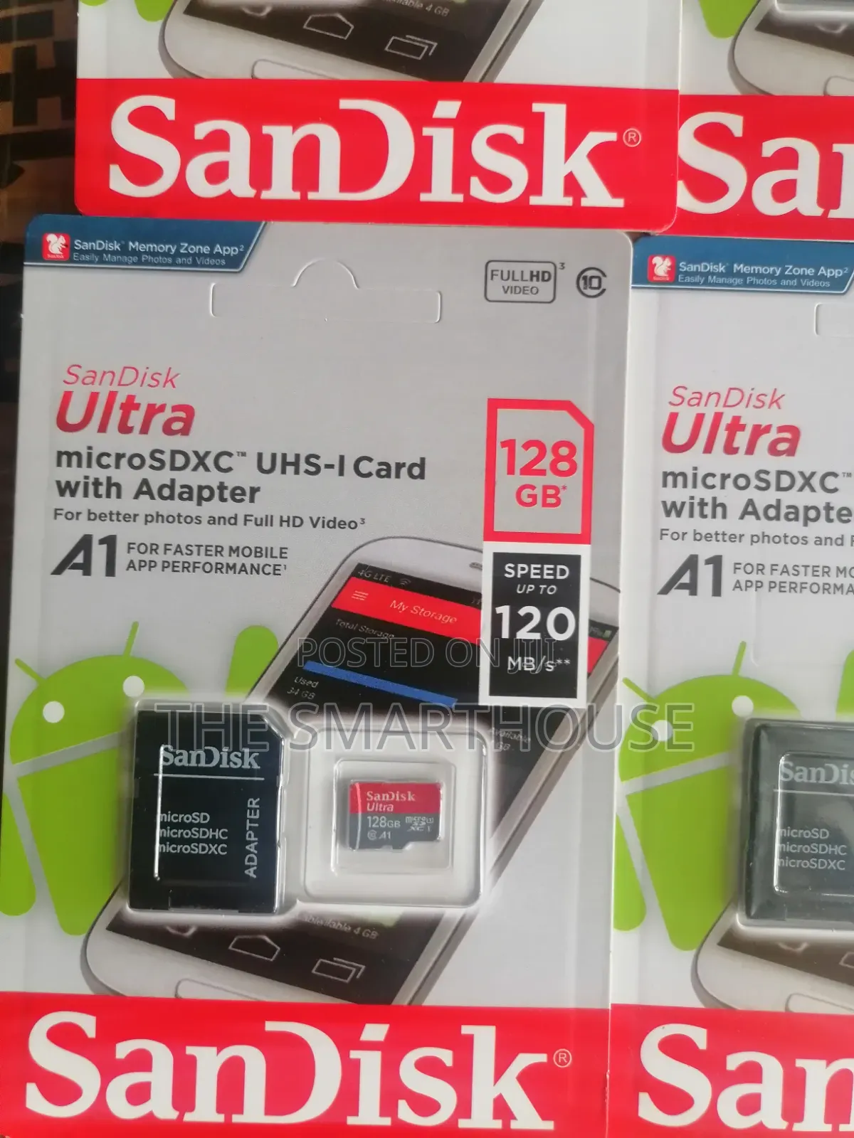 Sandisk Ultra 128gb Microsdxc Memory Card With Adapter