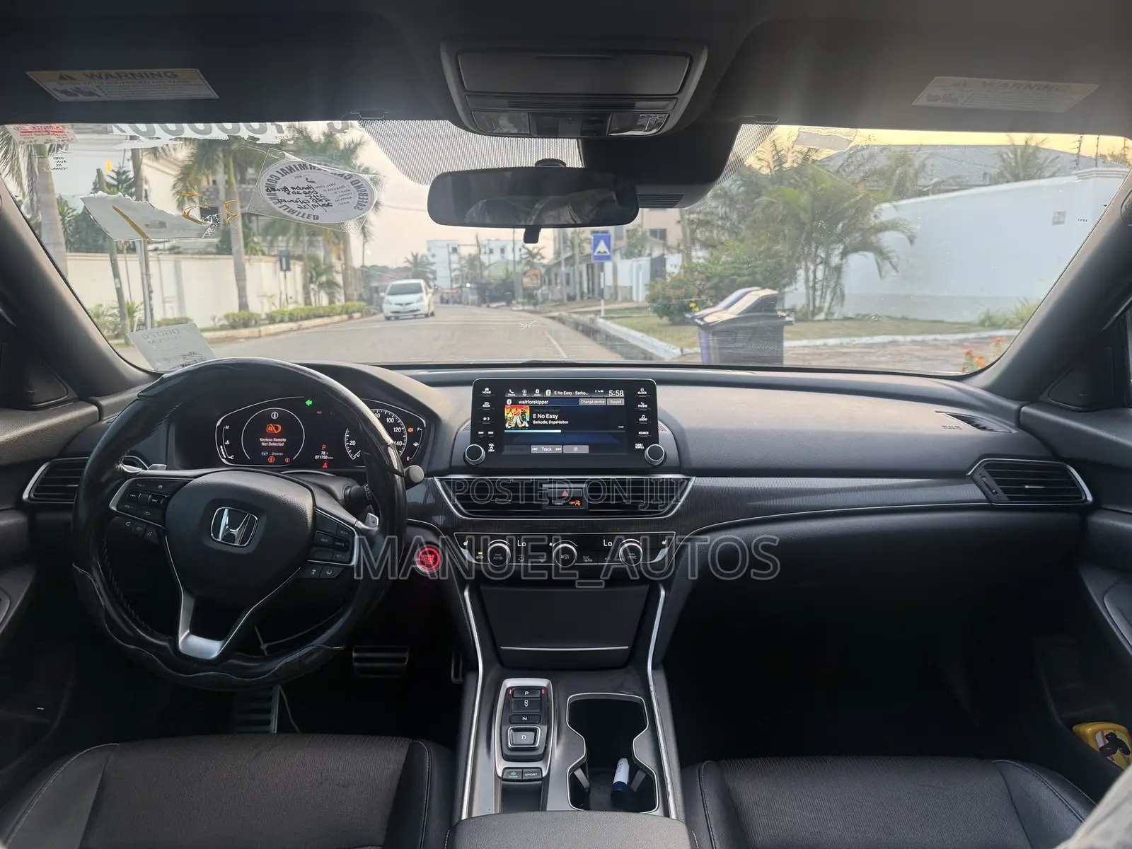 Honda Accord Sport (2.0L 4cyl Turbo 6M) 2019 White