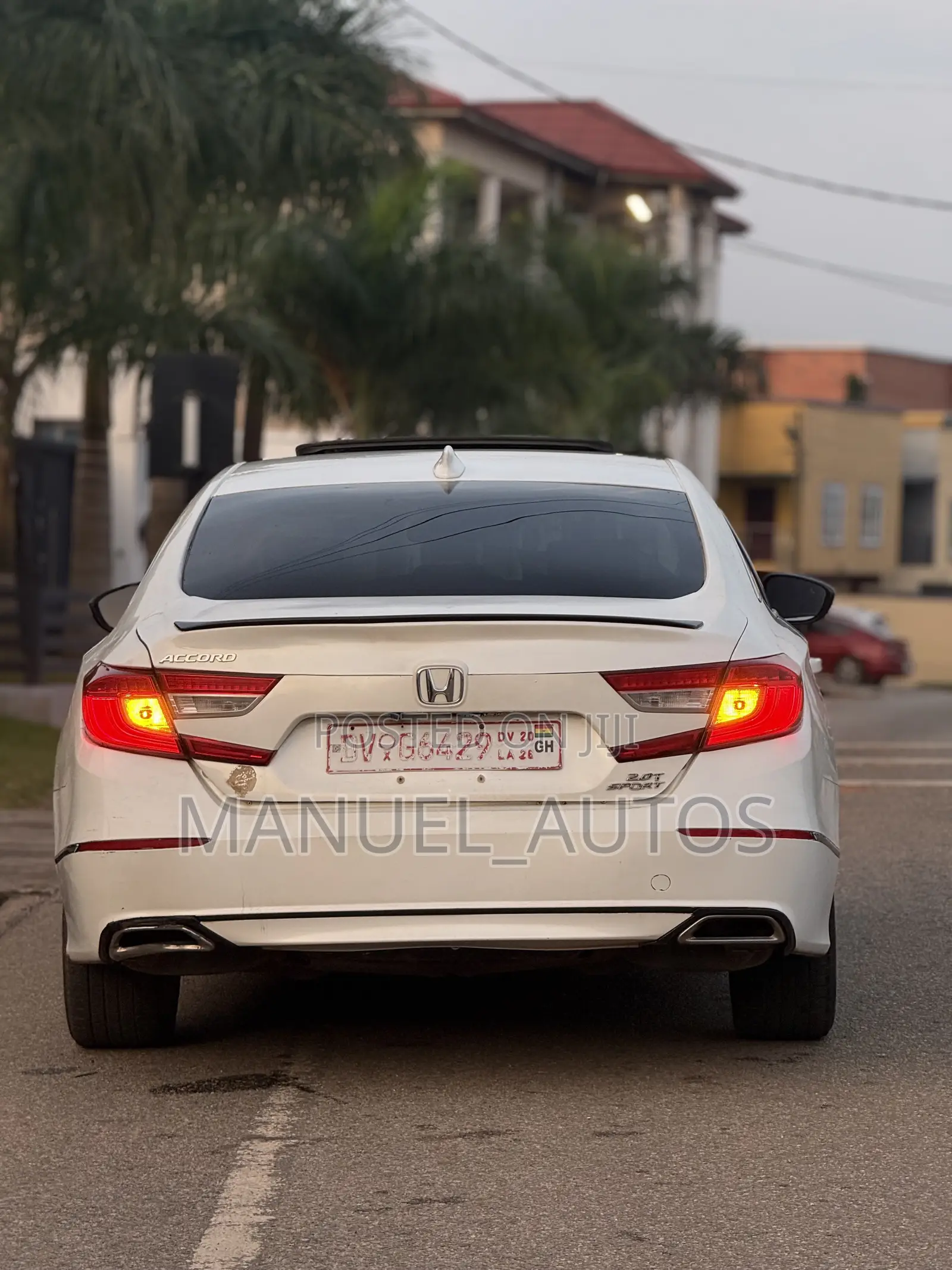 Honda Accord Sport (2.0L 4cyl Turbo 6M) 2019 White