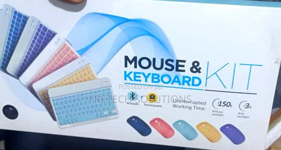 Rechargeable Keyboard and Mouse Combo Kit for Phones, Tabs and Laptops
