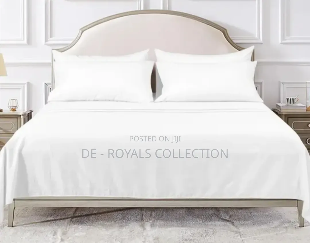 Cotton Hotel Sheets King Size (2 Flat Sheet With 4 Pillowcase)