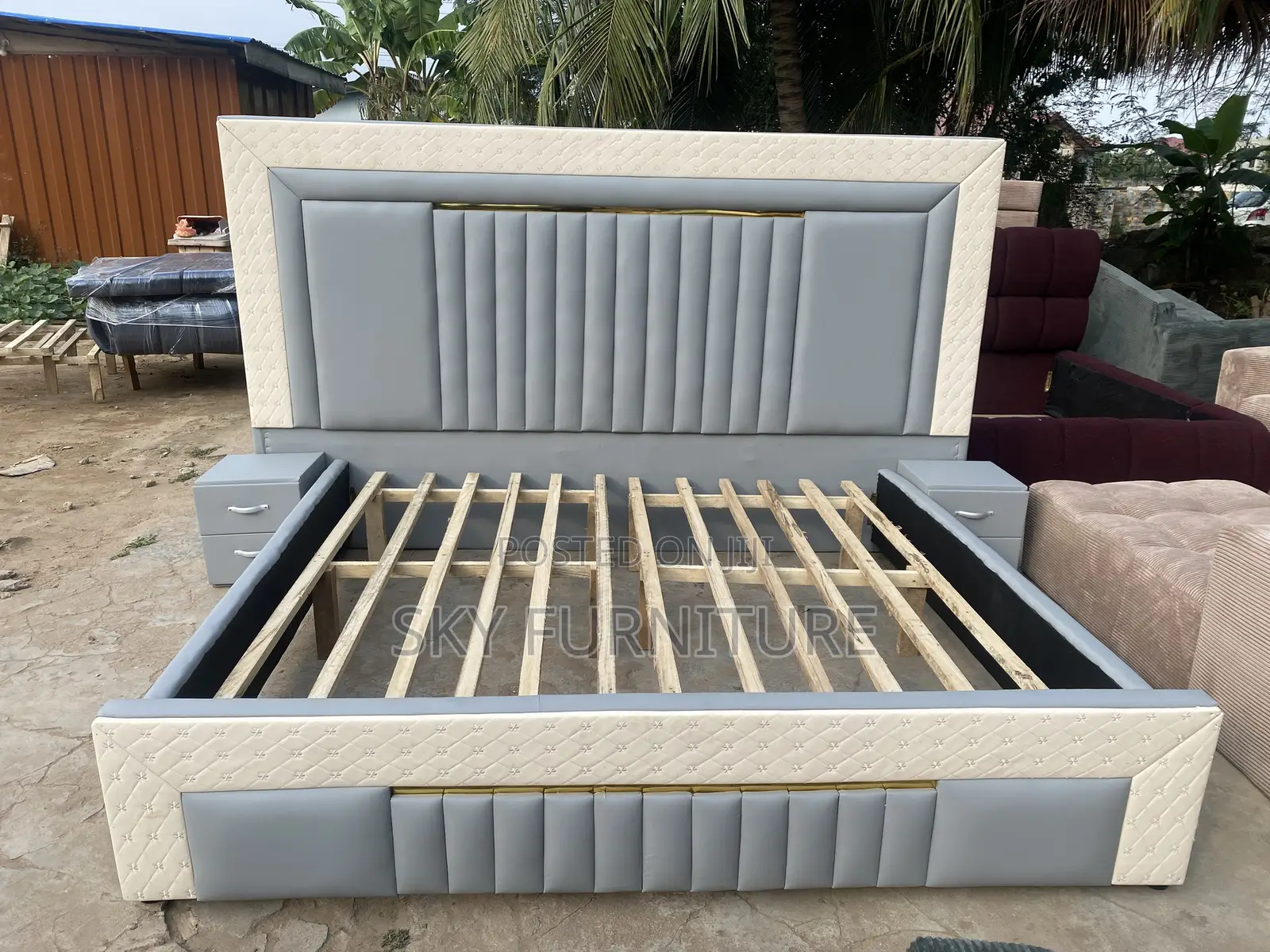 Elegantia Oversized Bed Frame With Side Drawers