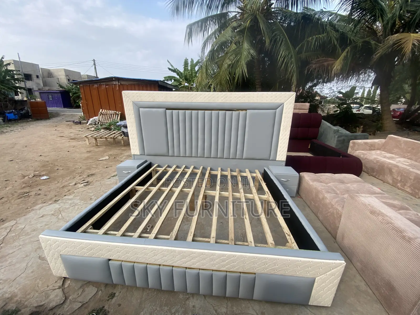 Elegantia Oversized Bed Frame With Side Drawers