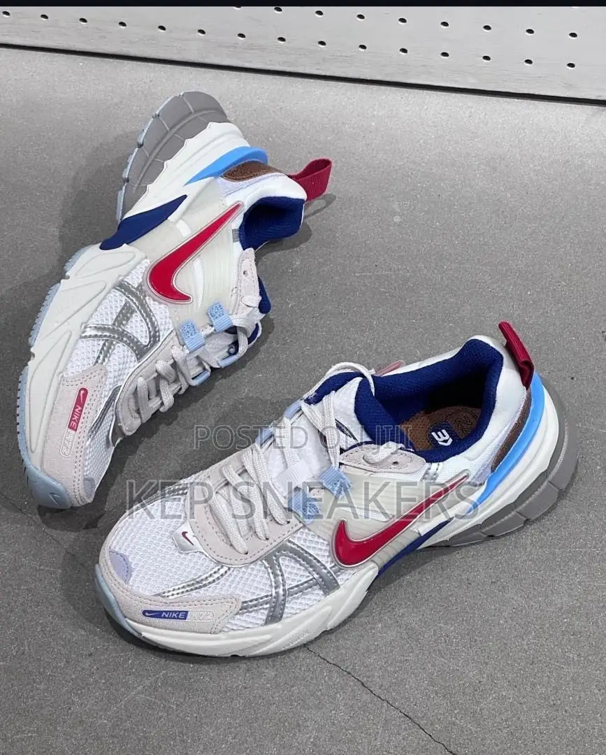 Nike V2K Run 'Metallic Silver Gym Red'