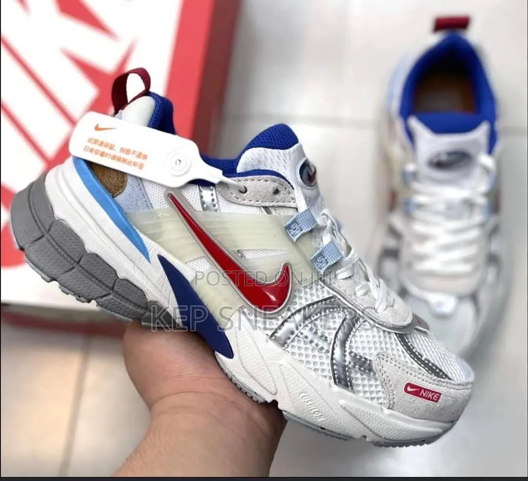 Nike V2K Run 'Metallic Silver Gym Red'