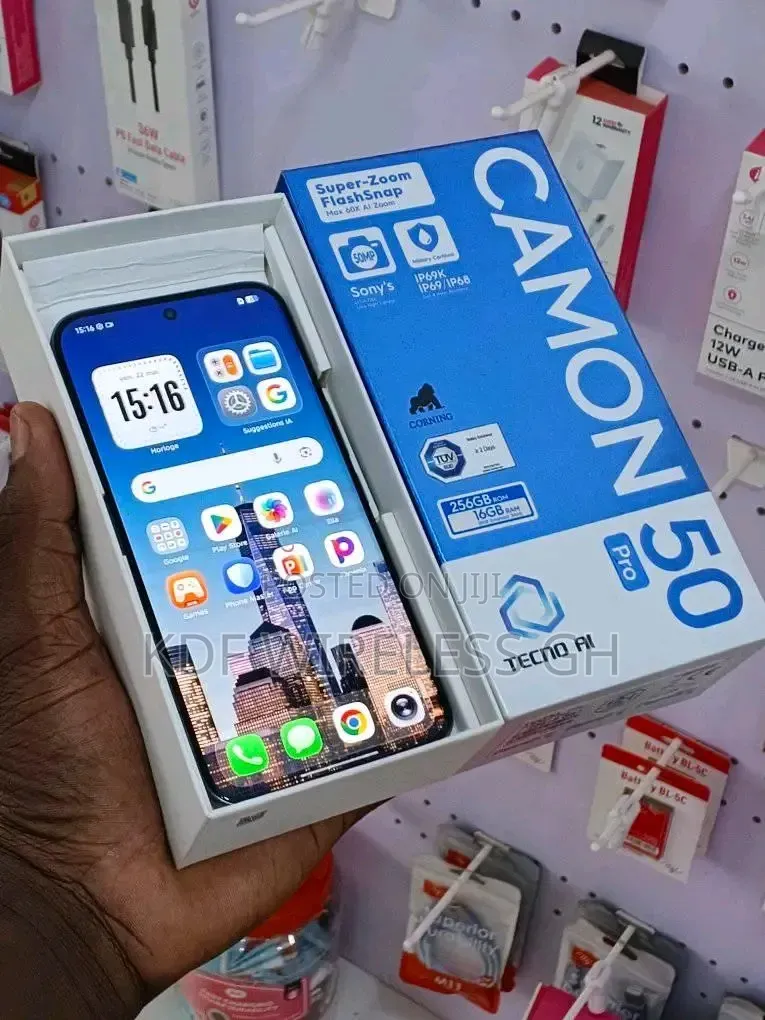 New Tecno Camon 50 Pro 256 GB Black