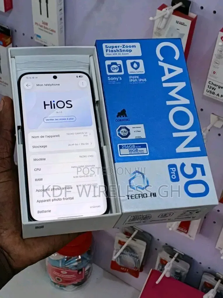 New Tecno Camon 50 Pro 256 GB Black
