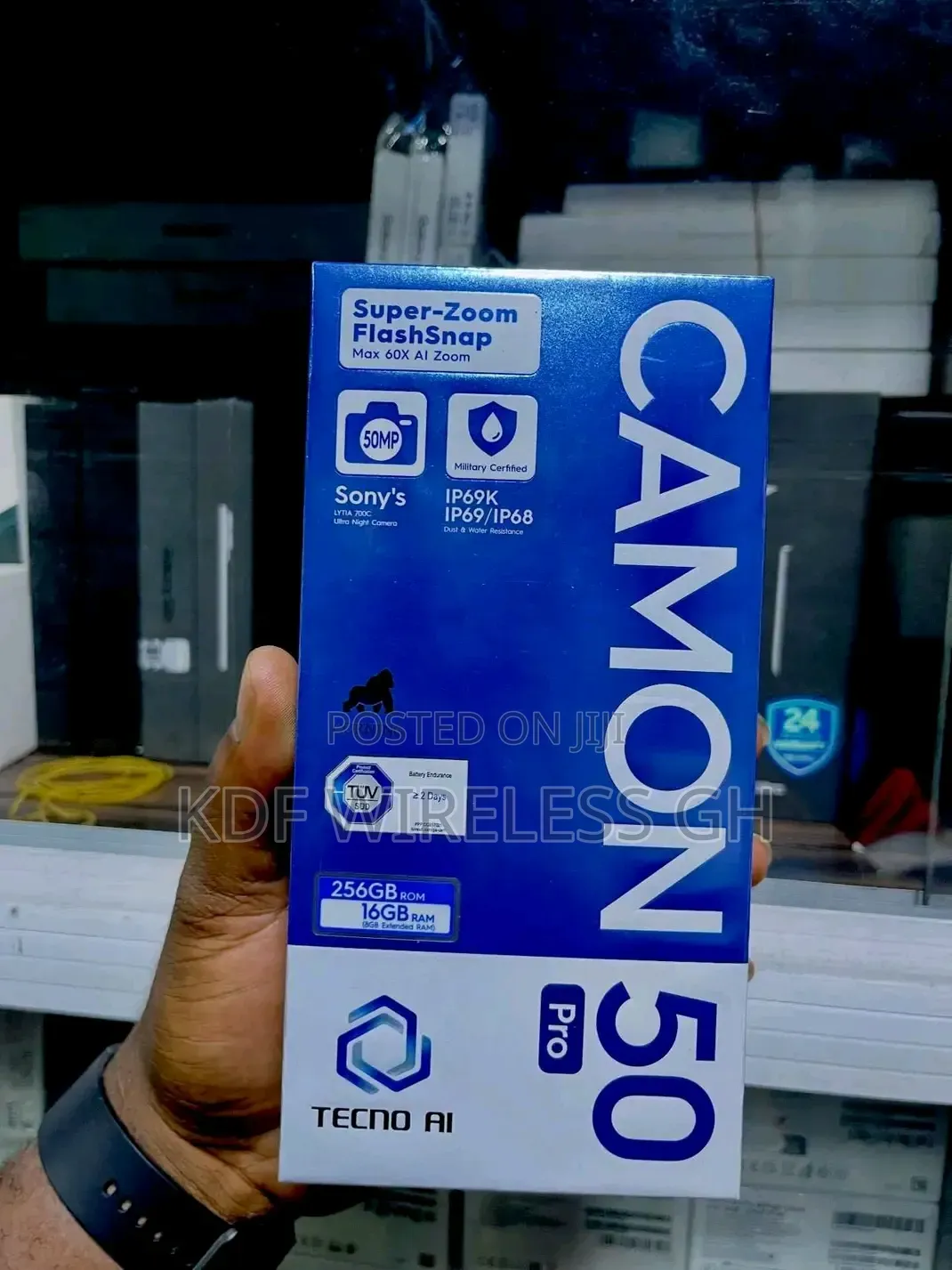 New Tecno Camon 50 Pro 256 GB Black