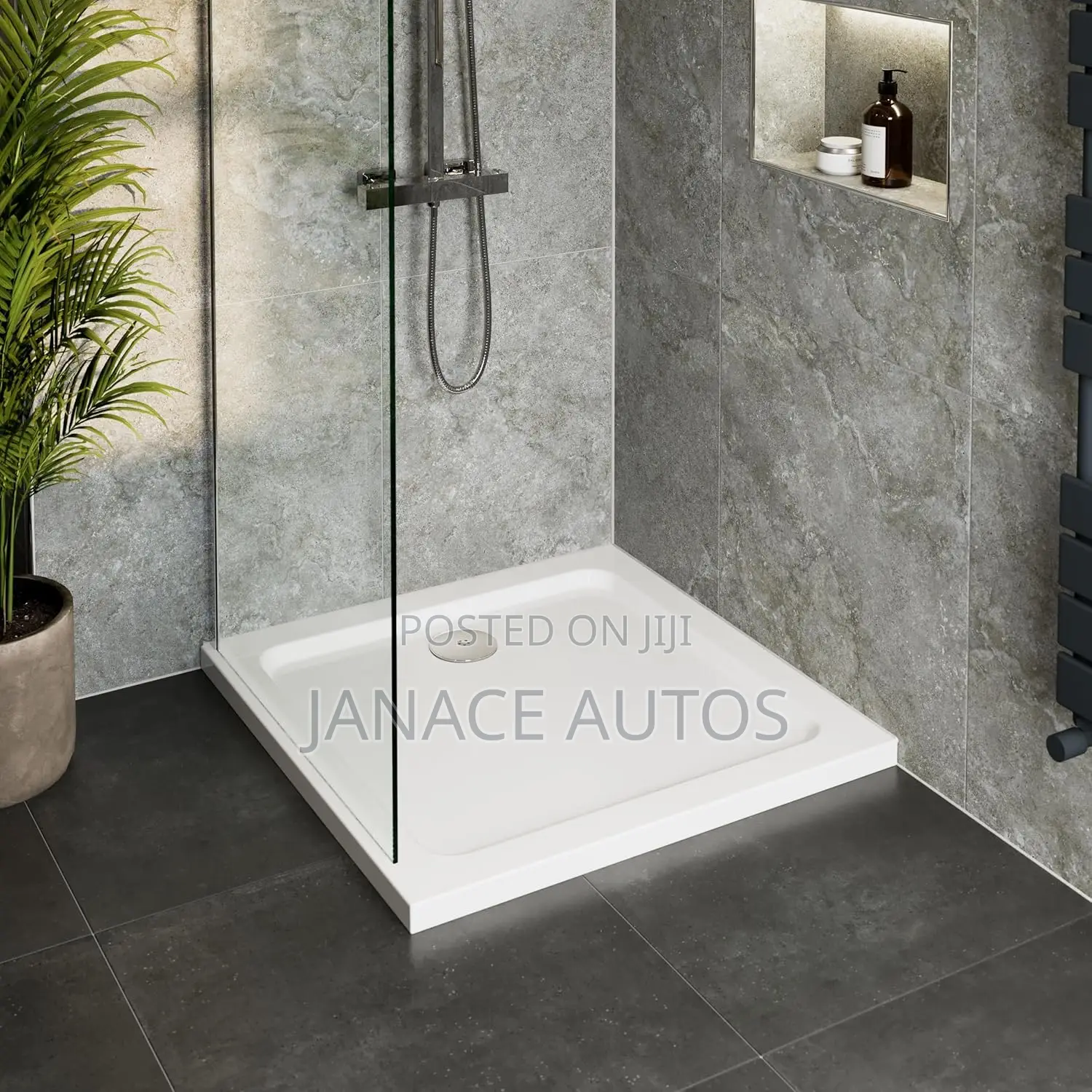 VR Bathrooms 70 X 70 X 45 Square Shower Tray