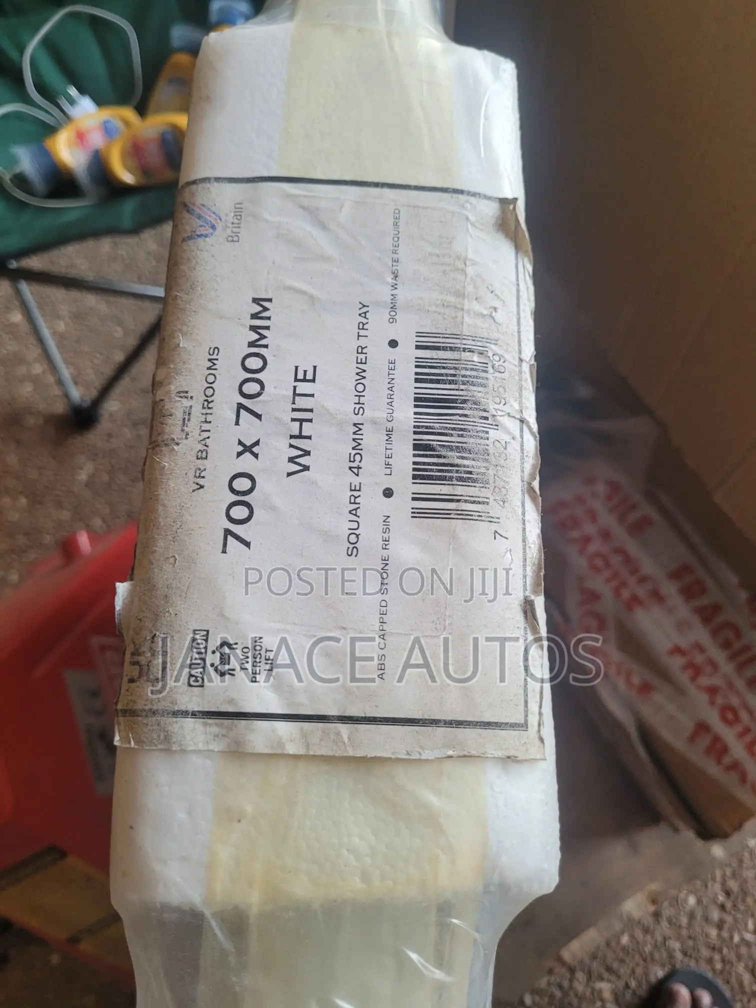 VR Bathrooms 70 X 70 X 45 Square Shower Tray