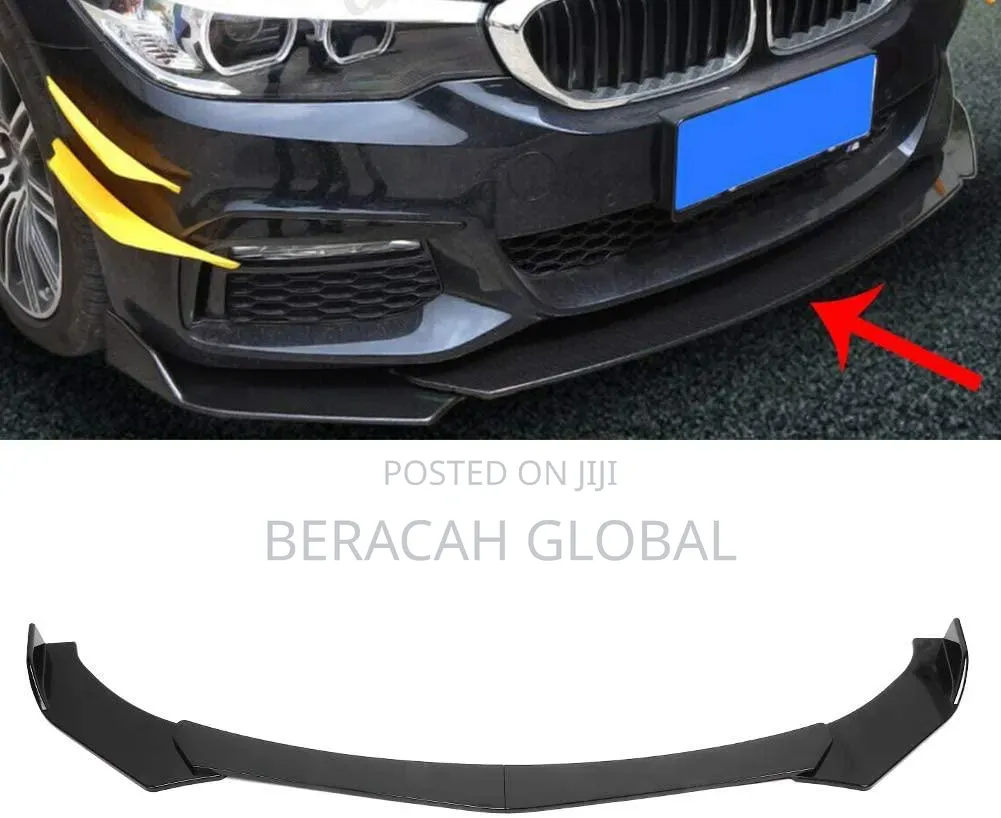 Universal Front Bumper Lip Spoiler Guard 3 Pieces Type