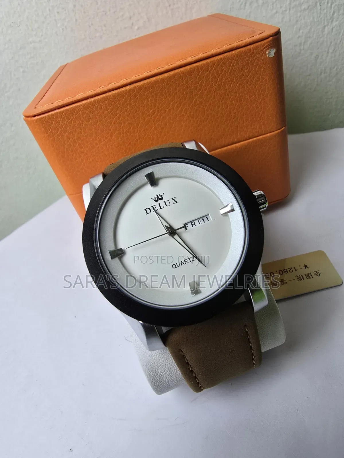 Delux Leather Wrist Watch