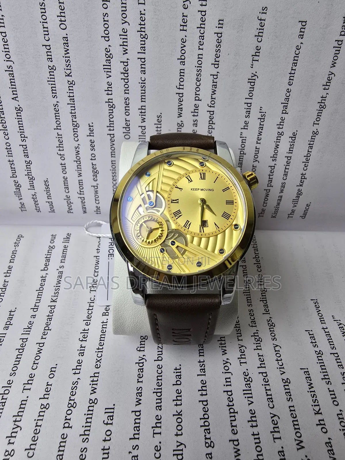 Keep Moving Leather Watch