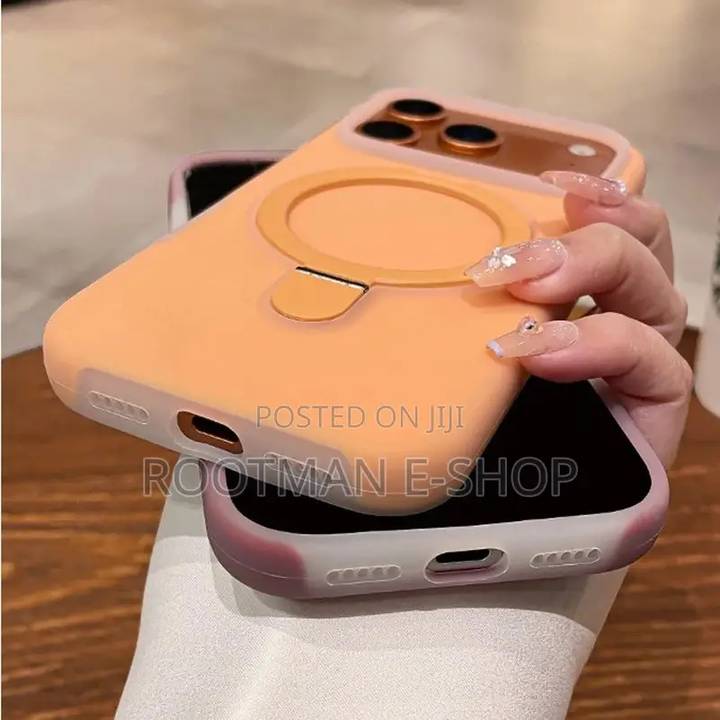 Jelly Matte for Magsafe Stand Case for iPhone 13 14 15 16 17 Pro Max