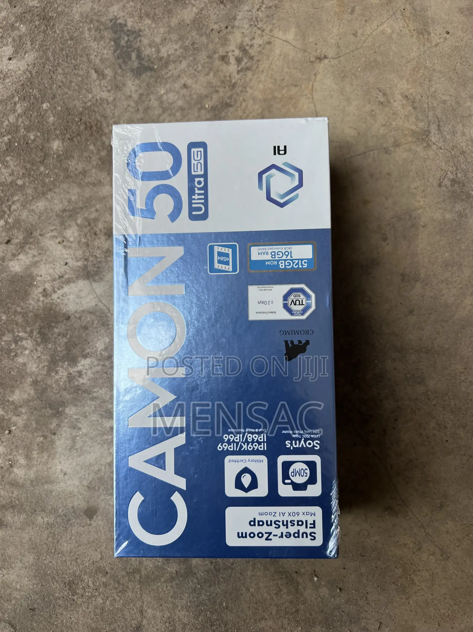New Tecno Camon 50 Ultra 512 GB Black