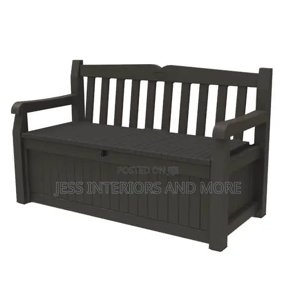 Outdoor Storage Deck Box and Bench Organizer