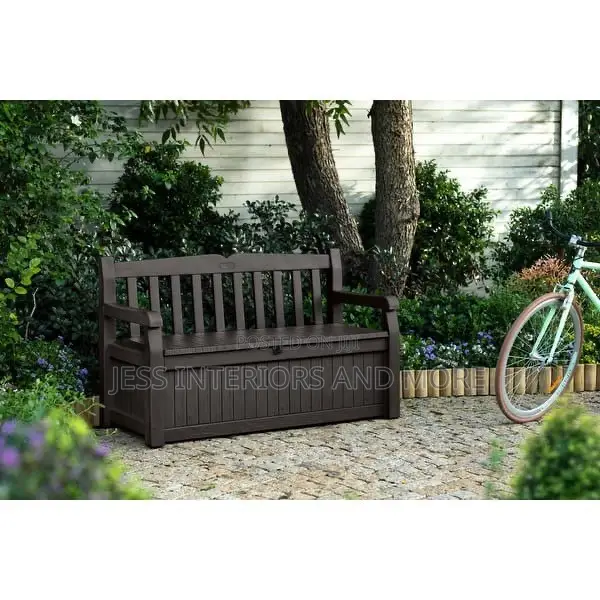 Outdoor Storage Deck Box and Bench Organizer