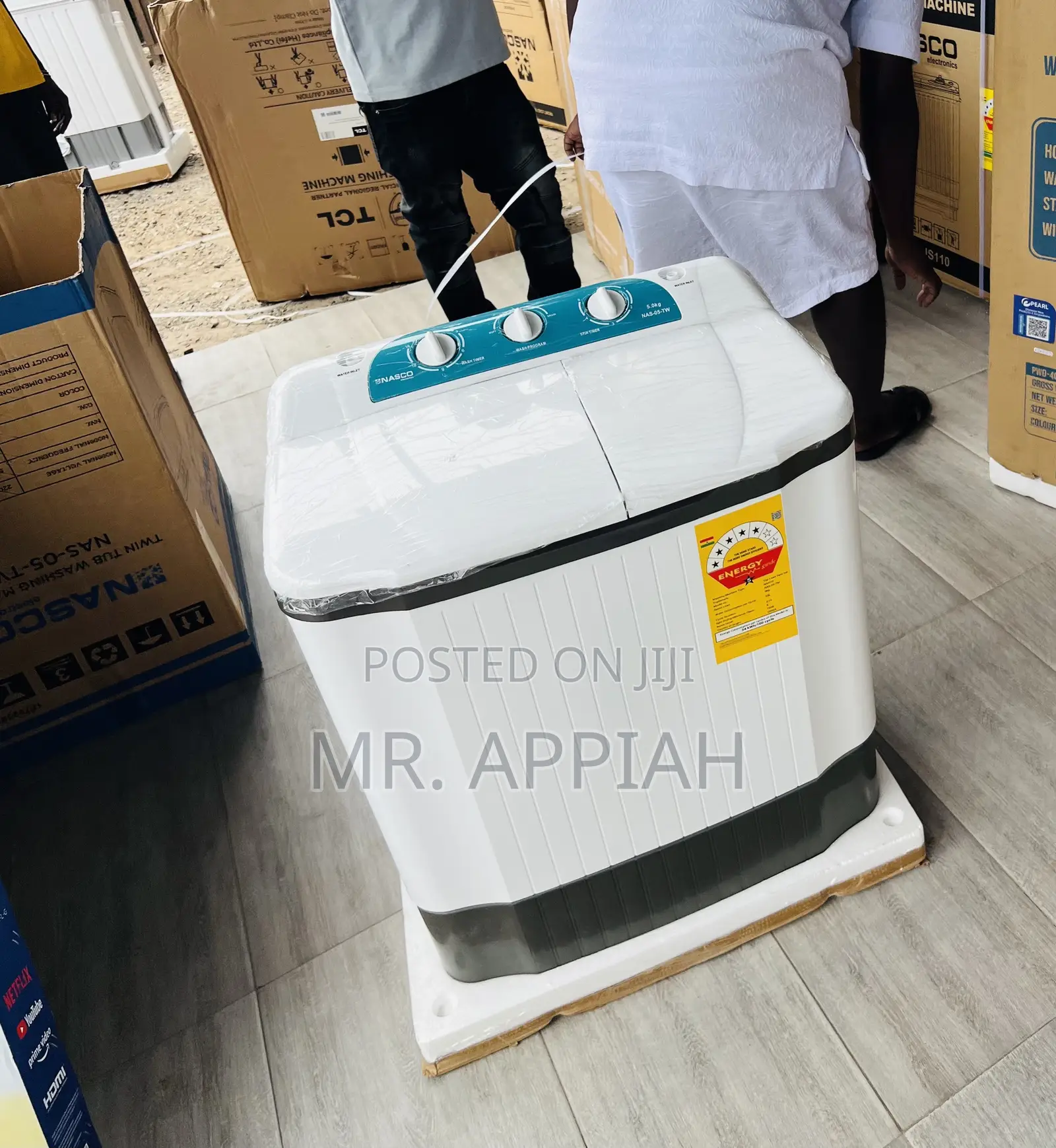 Super Affordable Nasco 5kg Washing Machine(White) 
