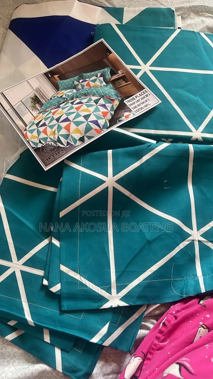 4 PCS Luxury Bedsheet Set 100% Cotton