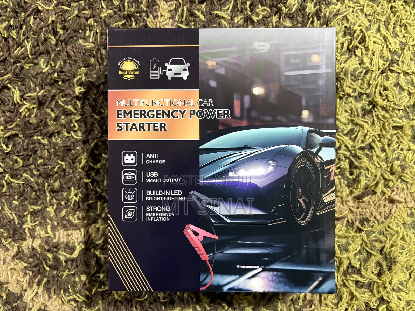 Car Jump Starter With a Car Tire Pump