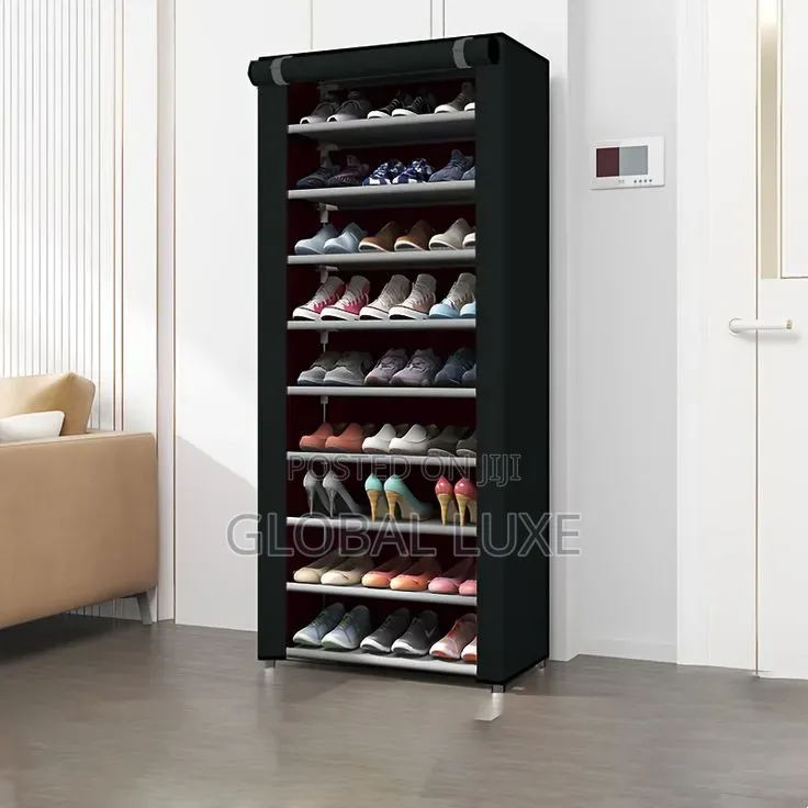 10-Layer Shoe Rack – Spacious & Durable