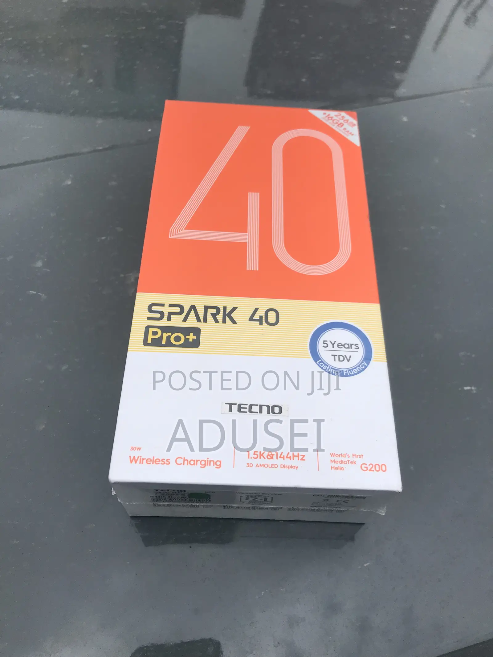 New Tecno Spark 40 Pro+ 256 GB Black