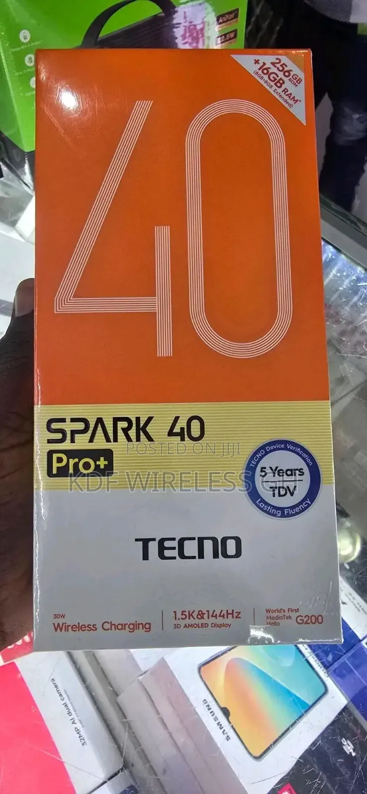 New Tecno Spark 40 Pro+ 256 GB Black