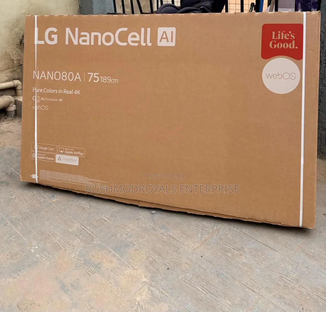 LG Nano80a 75" Cinema TV - Hdr10 Pro, Ai Super Upscaling, Uhd