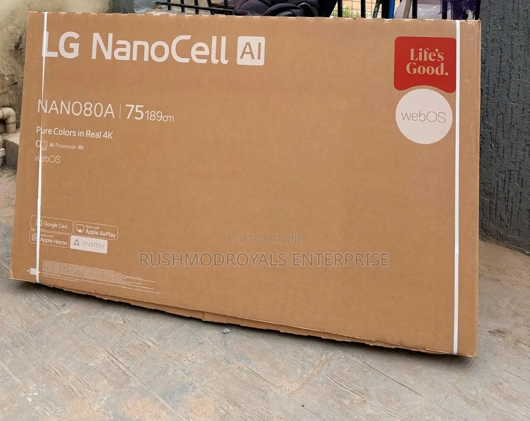 LG Nano80a 75" Cinema TV - Hdr10 Pro, Ai Super Upscaling, Uhd