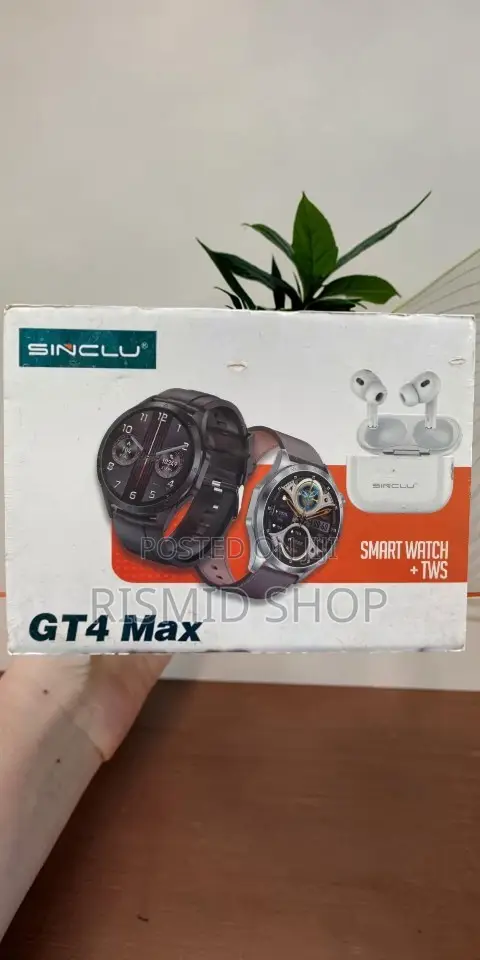 SINCLU GT4 MAX Smart Watch + Wireless Earphones