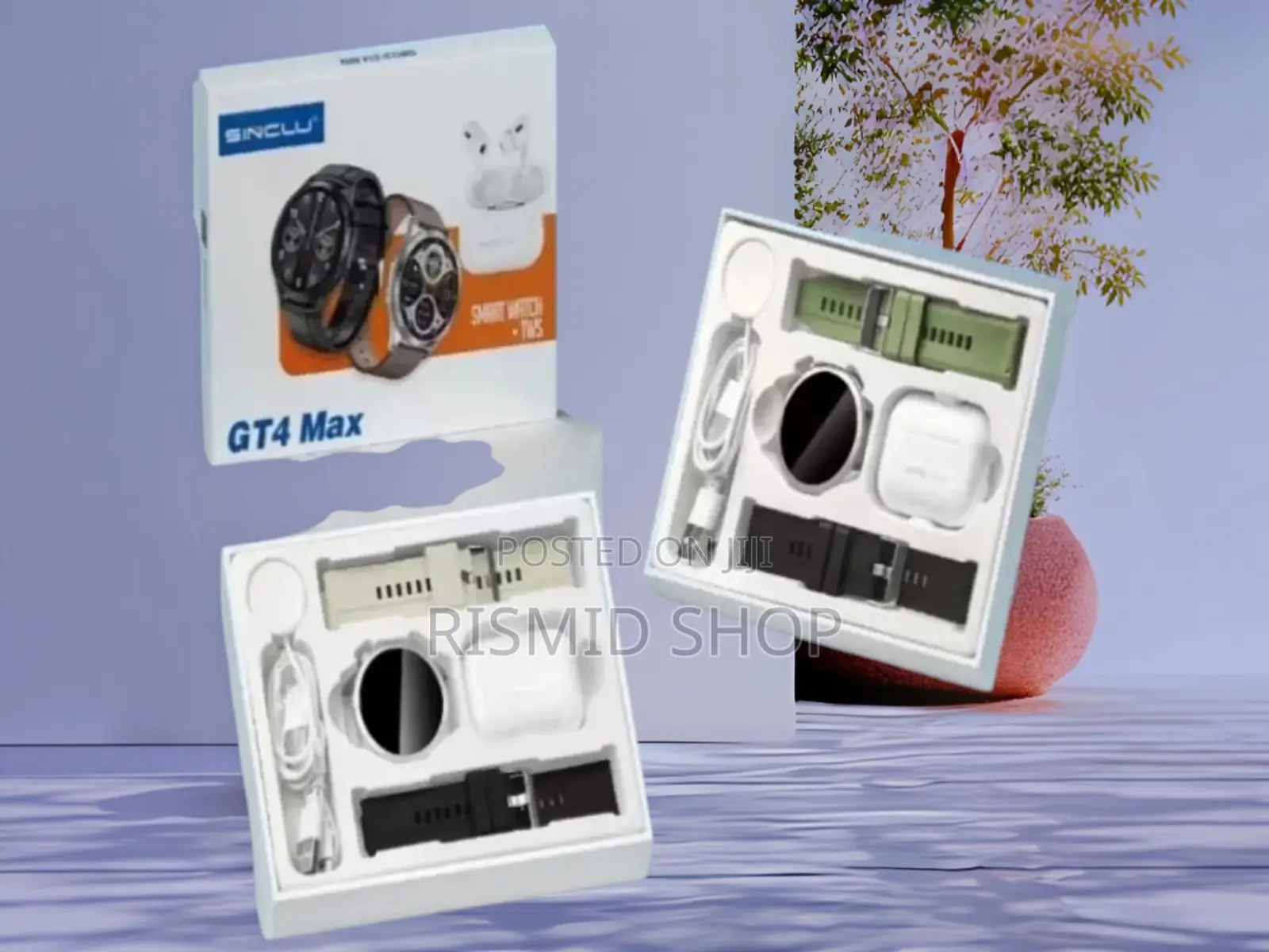 SINCLU GT4 MAX Smartwatch and Bluetooth Earbuds Combo