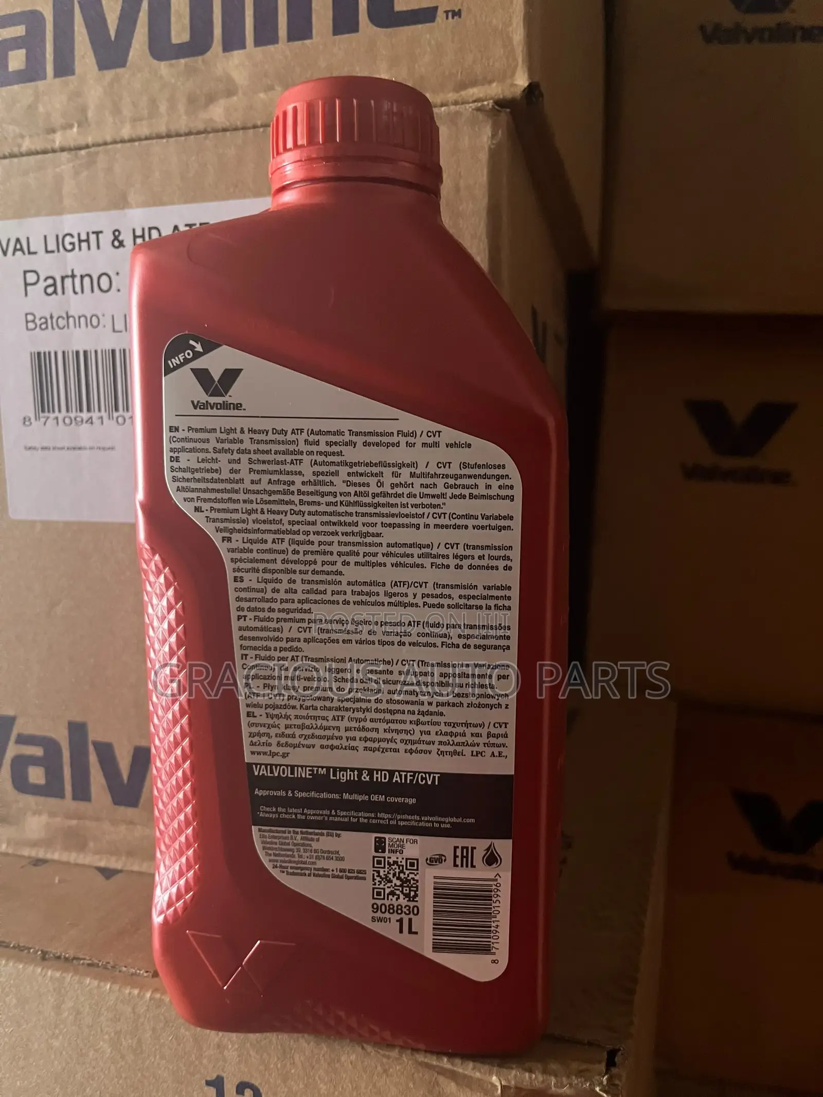 Valvoline Light Hd Atf/CVT