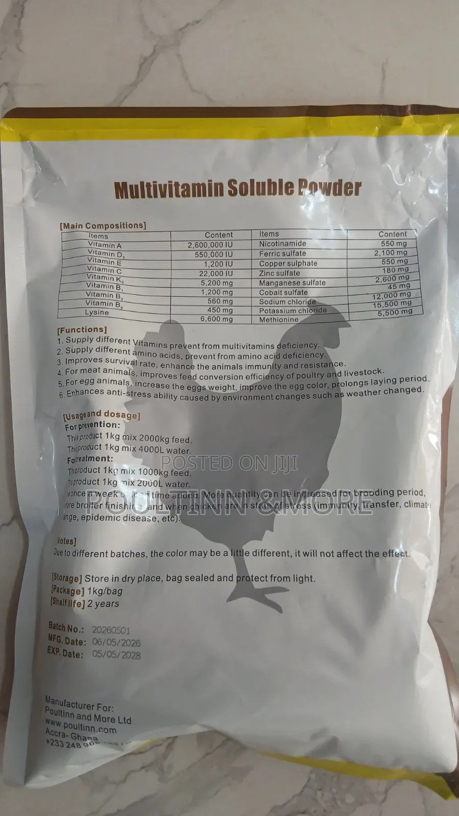 1kg Multivitamin/100g Multivitamin