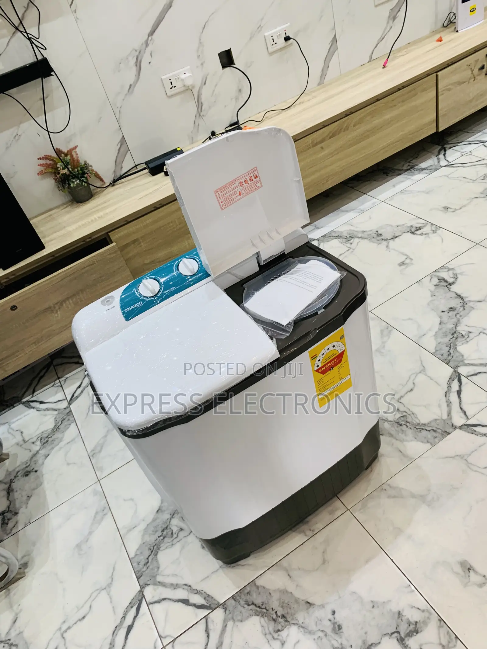 Limited Stock Nasco NASTT-B50FL 5kg Twin Tub Washing Machine - White
