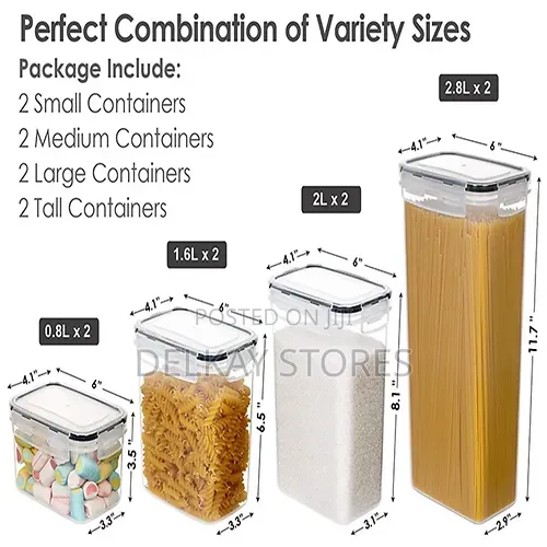 8pcs Airtight Food Storage Container Set