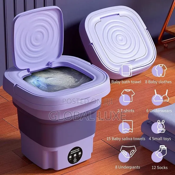 Foldable Mini Washing Machine – Portable Space-Saving