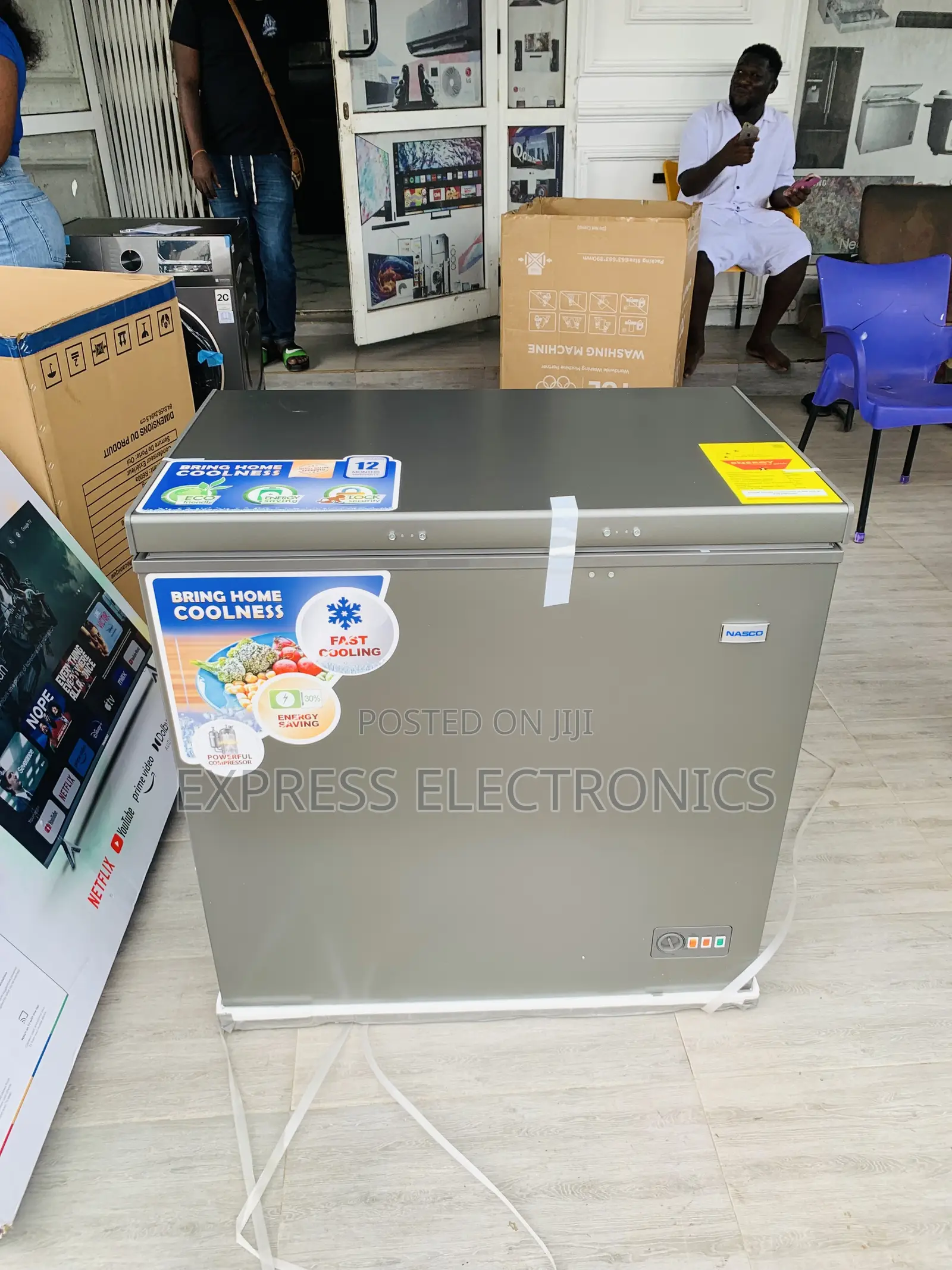 Angle Door Nasco 198Ltrs Chest Freezer (NAS-230SK)